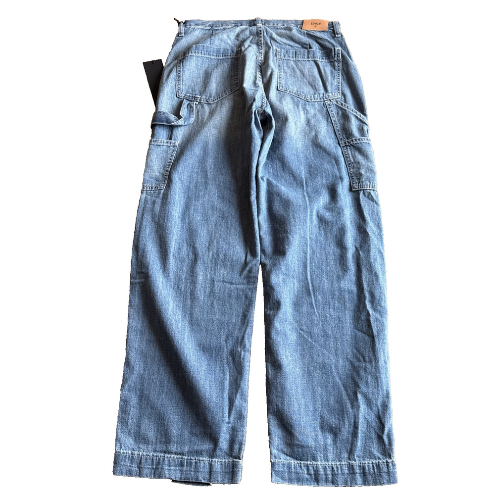 EDWIN Bailee Utility Pant Carpenters Jeans Baggy Denim Relaxed 28 - 30x28 $129 - Picture 10 of 11
